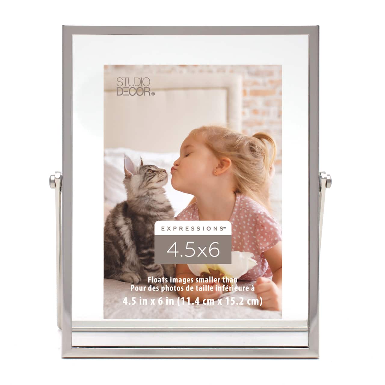 Silver 4.5&#x22; x 6&#x22; Float Frame, Expressions&#x2122; by Studio D&#xE9;cor&#xAE;